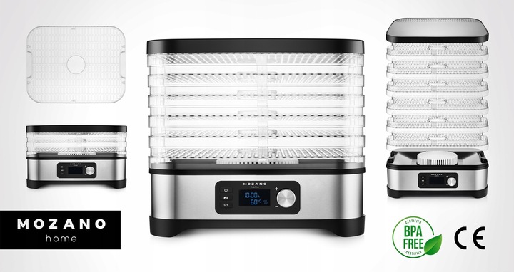 SUSZARKA DO GRZYBÓW OWOCÓW WARZYW ZIÓŁ SPOŻYWCZA AUTOMATYCZNA DUŻA 14,4L