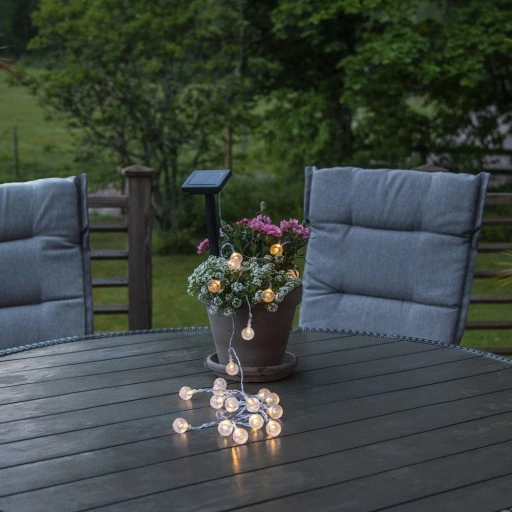 Girlanda świetlna solarna zewnętrzna IP44 LED 475 cm z czujnikiem zmierzchu