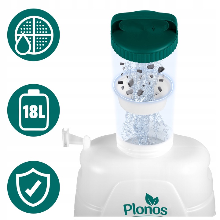 Opryskiwacz akumulatorowy ciśnieniowy plecakowy elektryczny 18l LANCA 100cm