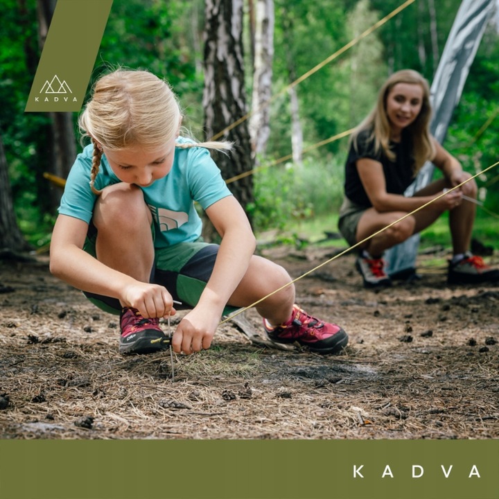 Namiot kempingowy 2-osobowy KADVA Festa 2 niebieski OS KOPUŁOWA KONSTRUKCJA