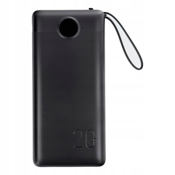 POWERBANK VEGER C20 BATERIA 20000mAh USB-C micro Lightning +wbudowany kabel