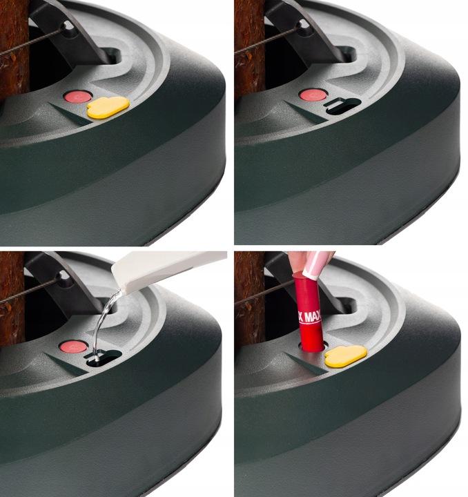 Stojak CHOINKOWY z pedałem nożnym pod choinkę podstawka drzewko pojemnik