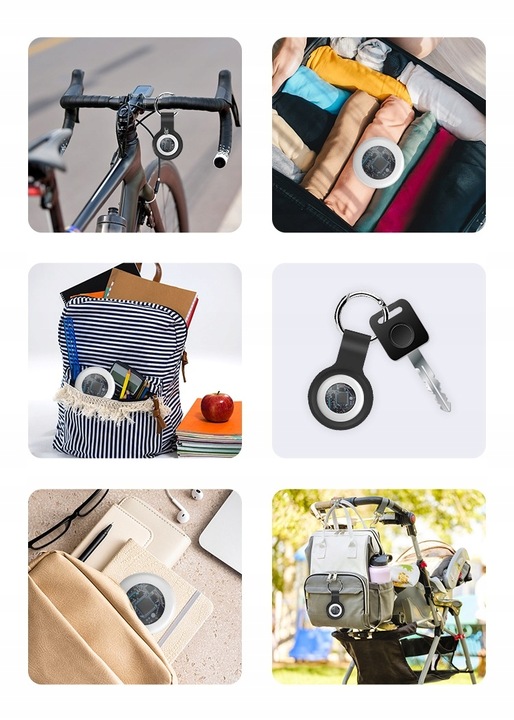 LOKALIZATOR KLUCZY AIR TAG DO iOS APPLE IPHONE BRELOK Z GPS +ETUI BLUETOOTH