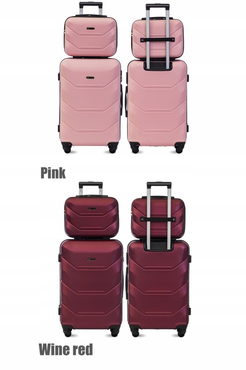 WALIZKA BLOOM XL 24 ŚREDNIA + XS KUFEREK KABINOWA PODRECZNA ABS 15 KOLORÓW