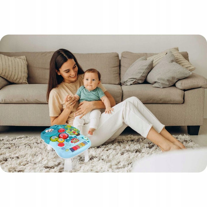 STOLIK EDUKACYJNY DLA DZIECI PCHACZ JEŹDZIK TABLICA 5w1 PREZENT NA ROCZEK