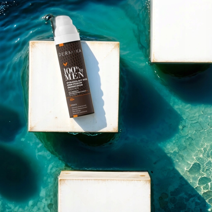 KREM DO TWARZY DLA MĘŻCZYZN 40+ DERMIKA 100% FOR MEN WYGŁADZAJĄCY 100ML