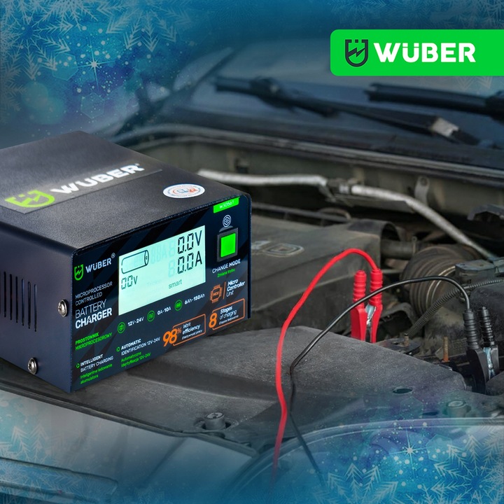 PROSTOWNIK 12V i 24V MIKROPROCESOROWY ŁADOWARKA DO AKUMULATORA NAPRAWA 10A