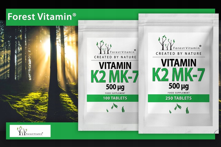 FOREST WITAMINA K2 MK-7 500mcg 100 tab NATURALNA