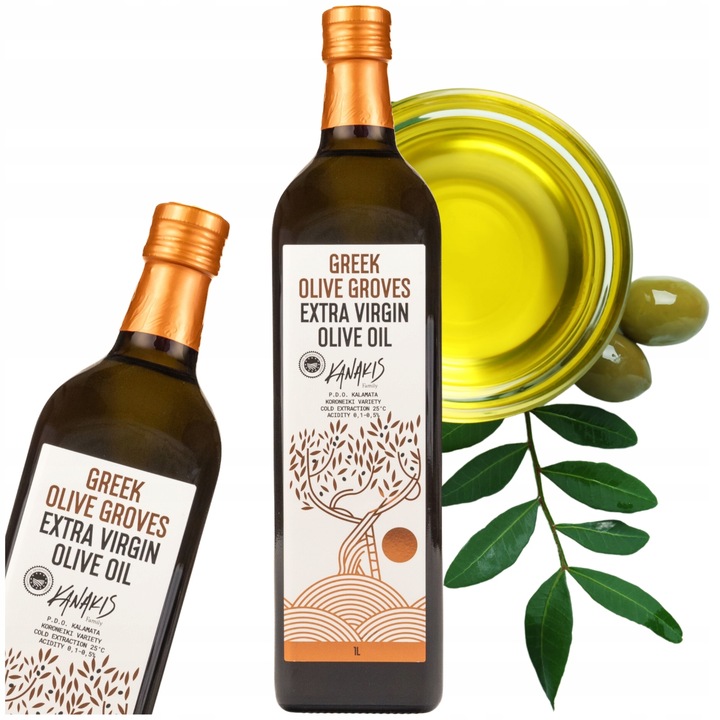 Oliwa Extra Virgin Grecka Delikatna Tradycyjna 1l - ŚWIEŻY ZBIÓR 2024/2025