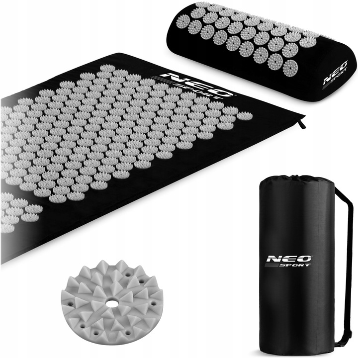 MATA DO AKUPRESURY Z KOLCAMI + PODUSZKA + TORBA