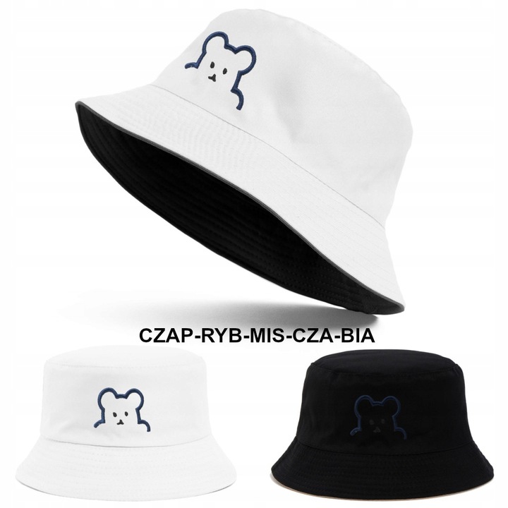 Kapelusz Dzieci Rybacki Bucket Hat Lato Dwustronny