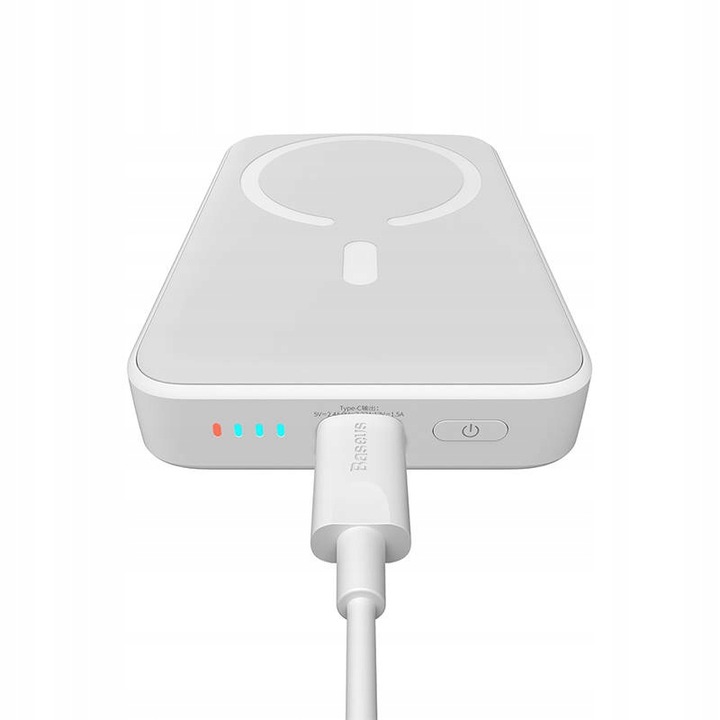 BASEUS MAGNETYCZNY POWERBANK ŁADOWANIE INDUKCYJNE MAGSAFE 10000MAH 20W