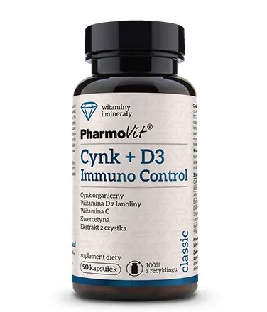 Cynk + D3 Immuno Control 90 kaps | Classic Pharmovit