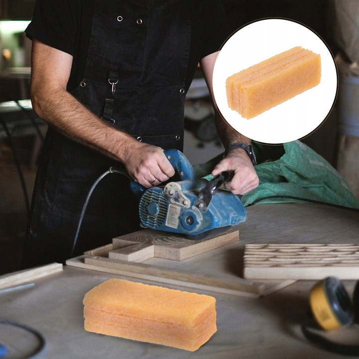 KLOCEK KOSTKA DO CZYSZCZENIA PASÓW ŚCIERNYCH TAŚM PAPIERU 100x40x40 mm