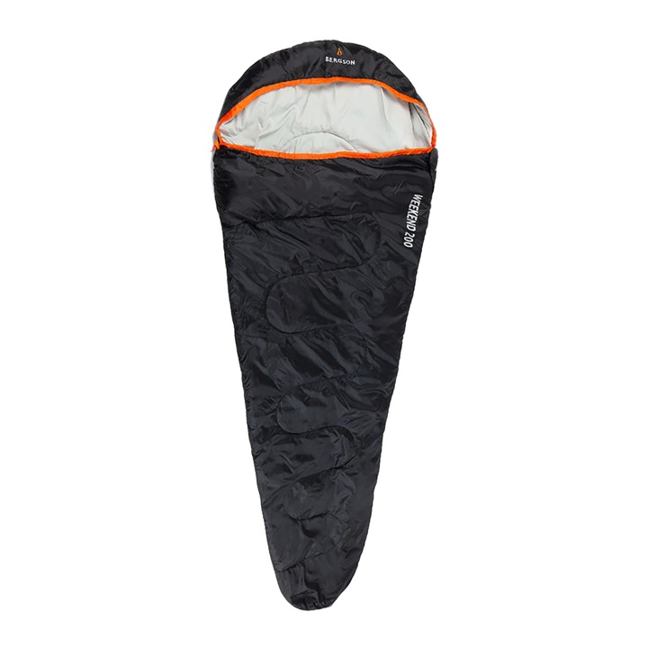 Śpiwór BERGSON Weekend 200 black 230 cm