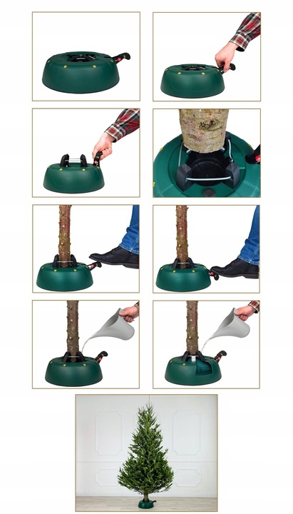 STOJAK CHOINKOWY NA CHOINKĘ DUŻY DRZEWKO 3m PODSTAWKA NA WODĘ SAMOZACISKOWY