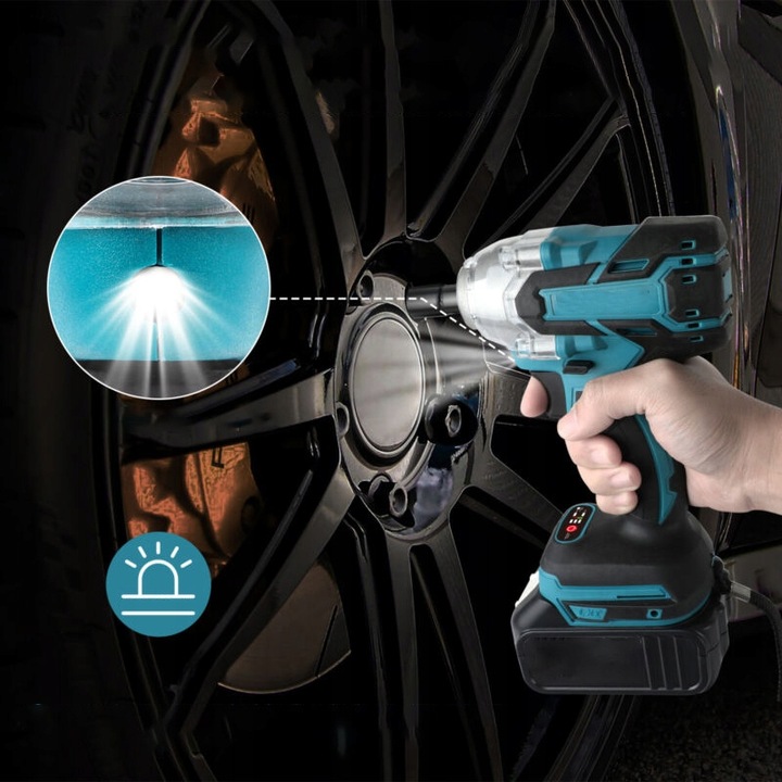 KLUCZ UDAROWY AKUMULATOROWY BEZSZCZOTKOWY DO MAKITA 18V 650NM 1/2'' 5500mAh