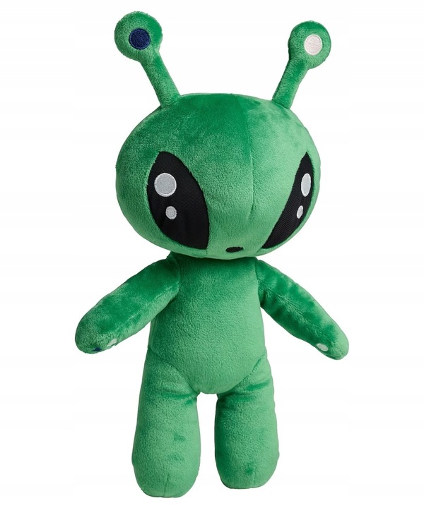 IKEA AFTONSPARV Pluszak Kosmita zielony 34 cm