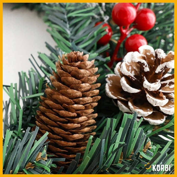 WIENIEC ŚWIĄTECZNY STROIK NA DRZWI DEKORACJA WIANEK OZDOBA ŚWIĘTA WZ2 40CM