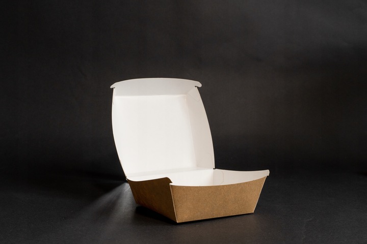 Opakowanie na Hamburgera Pudełko Burger Box Kraft Duże 150x150x80mm 100szt