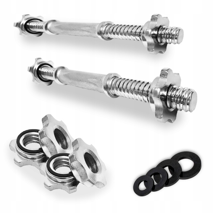 Zestaw 2 x Gryf krótki do hantli 36 cm 25 mm gryfik sztangielka do ćwiczeń