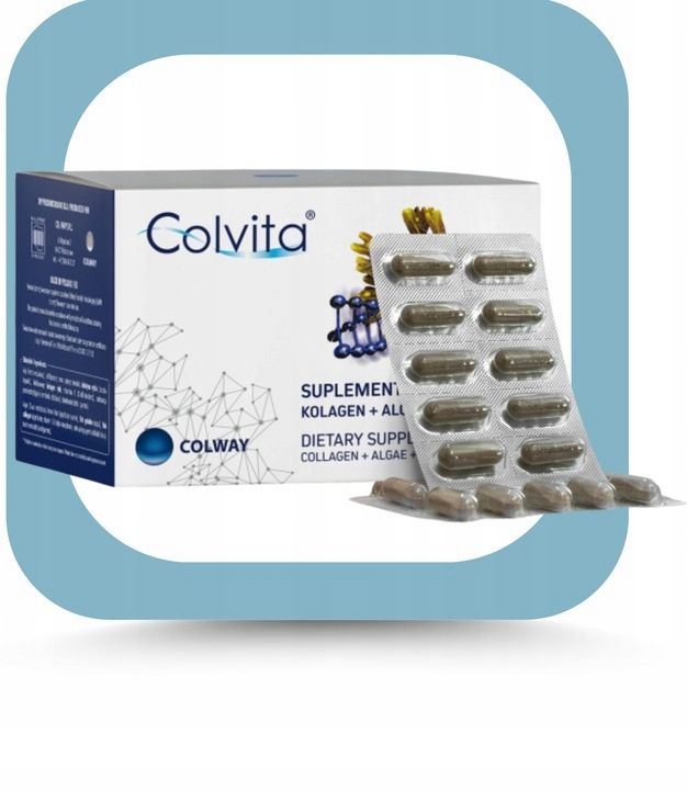 Kolagen liofilizowany Zdrowe Stawy Mocne Kości kapsułki Algi Wit.E x60 kaps