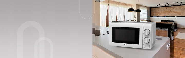 BIAŁA KUCHENKA MIKROFALOWA UD MIKROFALÓWKA MIKROFALA GRILL WOLNOSTOJĄCA
