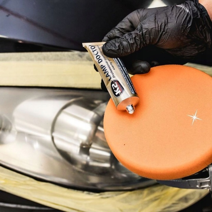 ZESTAW POLERKA RENOWACJA PASTA DO POLEROWANIA REGENERACJI REFLEKTORÓW LAMP