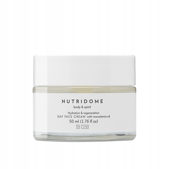 KREM do TWARZY na dzień NAWILŻAJĄCY olejem MAKADAMIA regeneracja NUTRIDOME