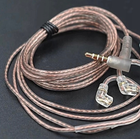 Kabel KZ czysta miedź OCC C-pin ZSN ZS10 ZSX CCA