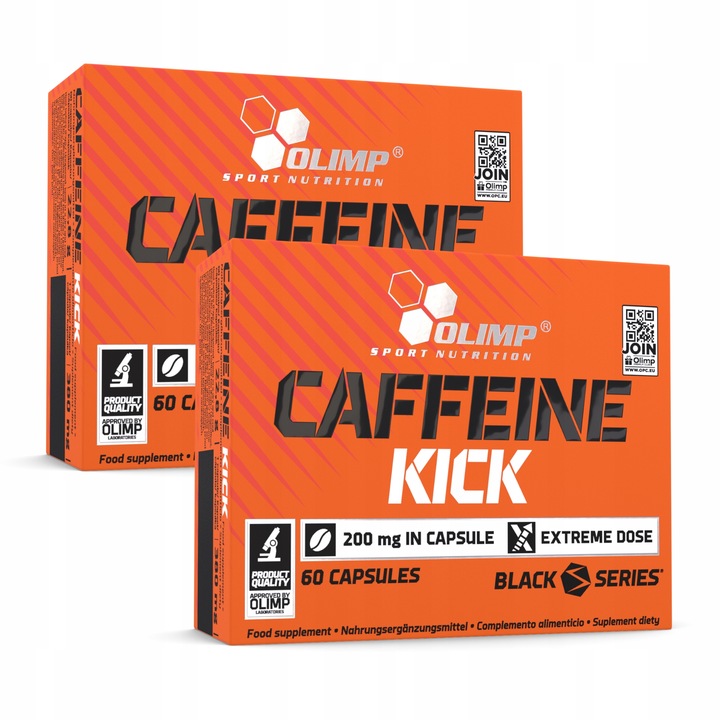 OLIMP CAFFEINE KICK 200mg 2x60kaps KOFEINA ENERGIA