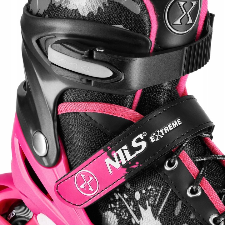 Łyżworolki Rolki Regulowane Rekreacyjne Kauczukowe Kółka Dziewczęce 39-42