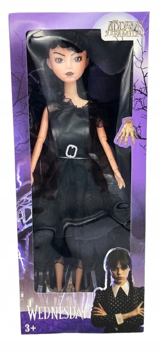 Lalka WEDNESDAY ADDAMS z RODZINY ADDAMSÓW 30 cm Pudełko