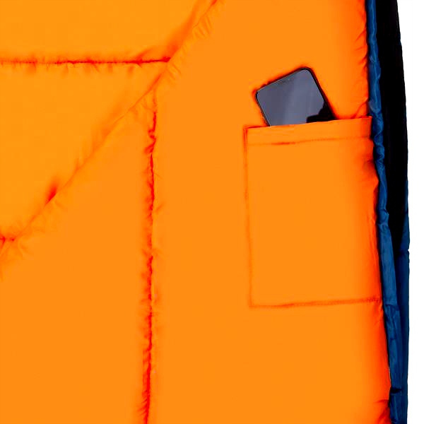 ŚPIWÓR NILS CAMP NC2012 GRANATOWO-POMARAŃCZOWY