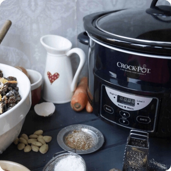Wolnowar CrockPot 4,7l cyfrowy, misa kamionkowa Garnek Elektryczny