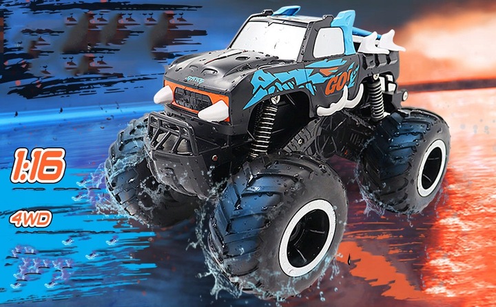 SAMOCHÓD ZDALNIE STEROWANY 1:16 4WD RC MONSTER TRUCK OFF-ROAD Z PILOT