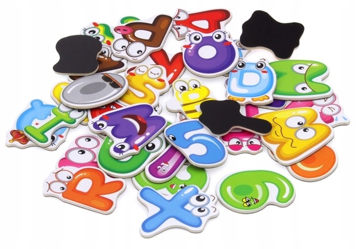 Tablica Drewniana Dwustronna Magnetyczna Kredowa Liczydło + Akcesoria