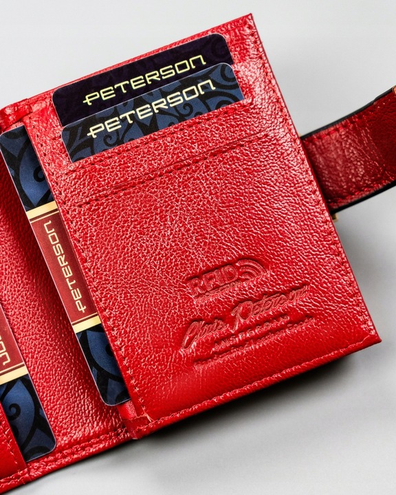 PETERSON duży portfel damski pojemny poziomy portmonetka skóra eko