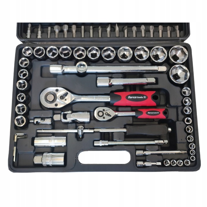 Zestaw kluczy nasadowych w walizce 94 el. Bity