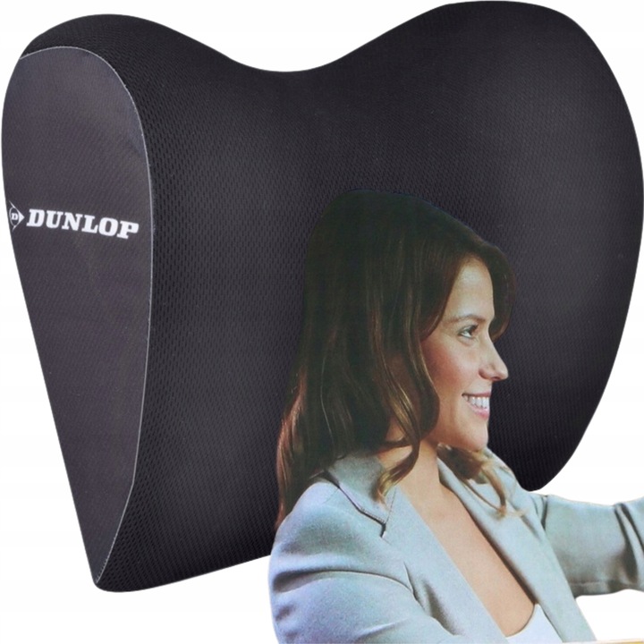 PODUSZKA PODRÓŻNA ZAGŁÓWEK Podróżny DO SAMOCHODU Pianka Pamięciowa DUNLOP