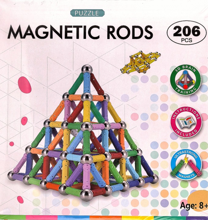 Klocki Magnetyczne Neocube Kulki Konstrukcyjne mega zestaw XXXL 206 el