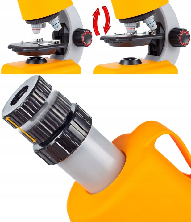 MIKROSKOP NAUKOWY ZABAWKA DLA DZIECI Z AKCESORIAMI W WALIZCE 640X