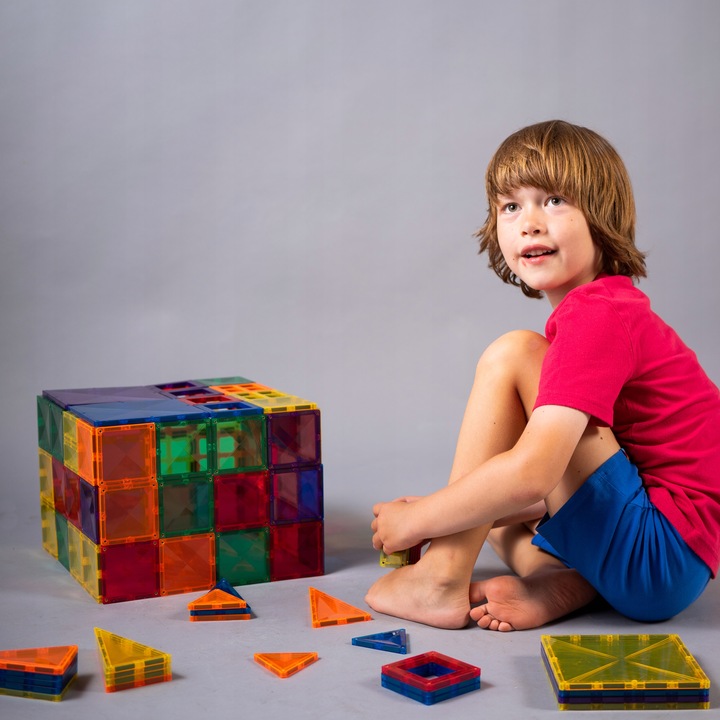 Klocki magnetyczne konstrukcyjne duże Rainbow Creative Pack 102 Connetix