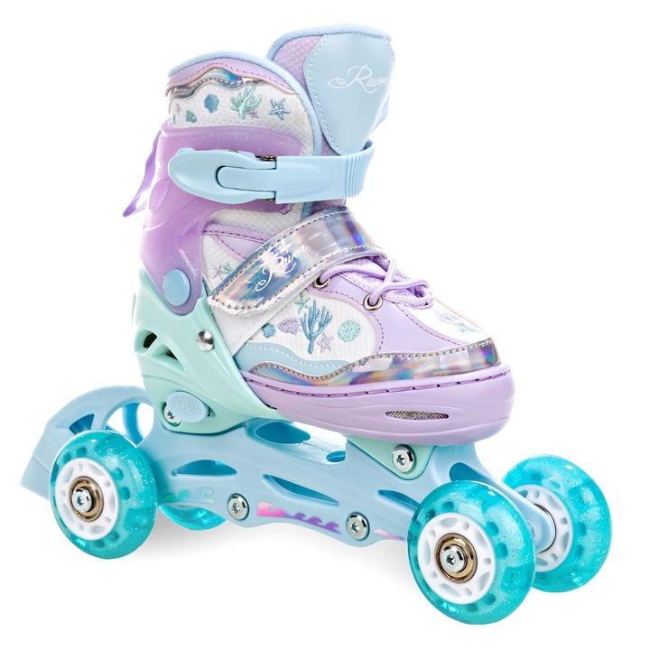 Rolki Wrotki 3w1 Regulowane RAVEN Isla 30-33 Kółka LED