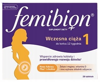 FEMIBION 1 wczesna ciąża kwas foliowy 28 tabletek