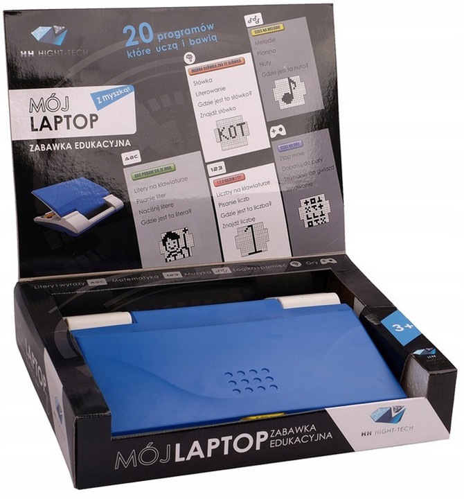 Laptop edukacyjny dla dzieci 20 programów komputer