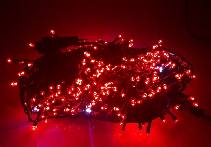 LAMPKI CHOINKOWE FLASH ISKRA FLESZ NA ZEWNĄTRZ DO WEWNĄTRZ 100 LED