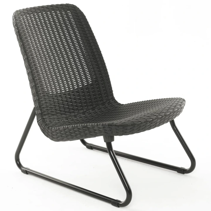 Zestaw Mebli Keter dla 2 osób RIO PATIO SET FOTELE I STOLIK ANTRACYT