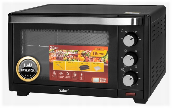 PIEKARNIK ELEKTRYCZNY 19L TERMOOBIEG+GRILL