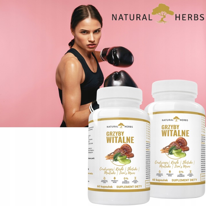 Maitake Lions Mane Shiitake Cordyceps Reishi 2x60k